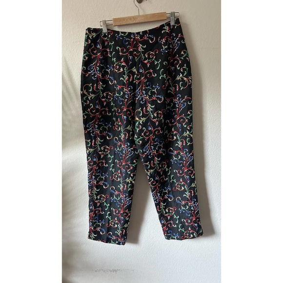 CJ Laing Silk Embroidered Party Dress Pants Sz. 14 - Picture 9 of 9